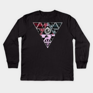 Prisoner's Triangle Kids Long Sleeve T-Shirt